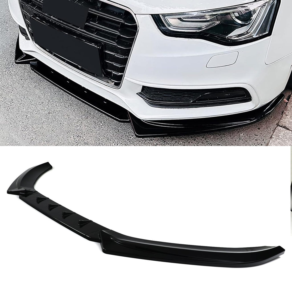 Lip Anteriore Stile S-Line Nero Lucido Audi A5 8T Facelift 11-16