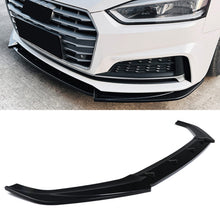 Splitter Lip Anteriore Nero Lucido Audi A5 S5 F5 Pre Facelift 17-20