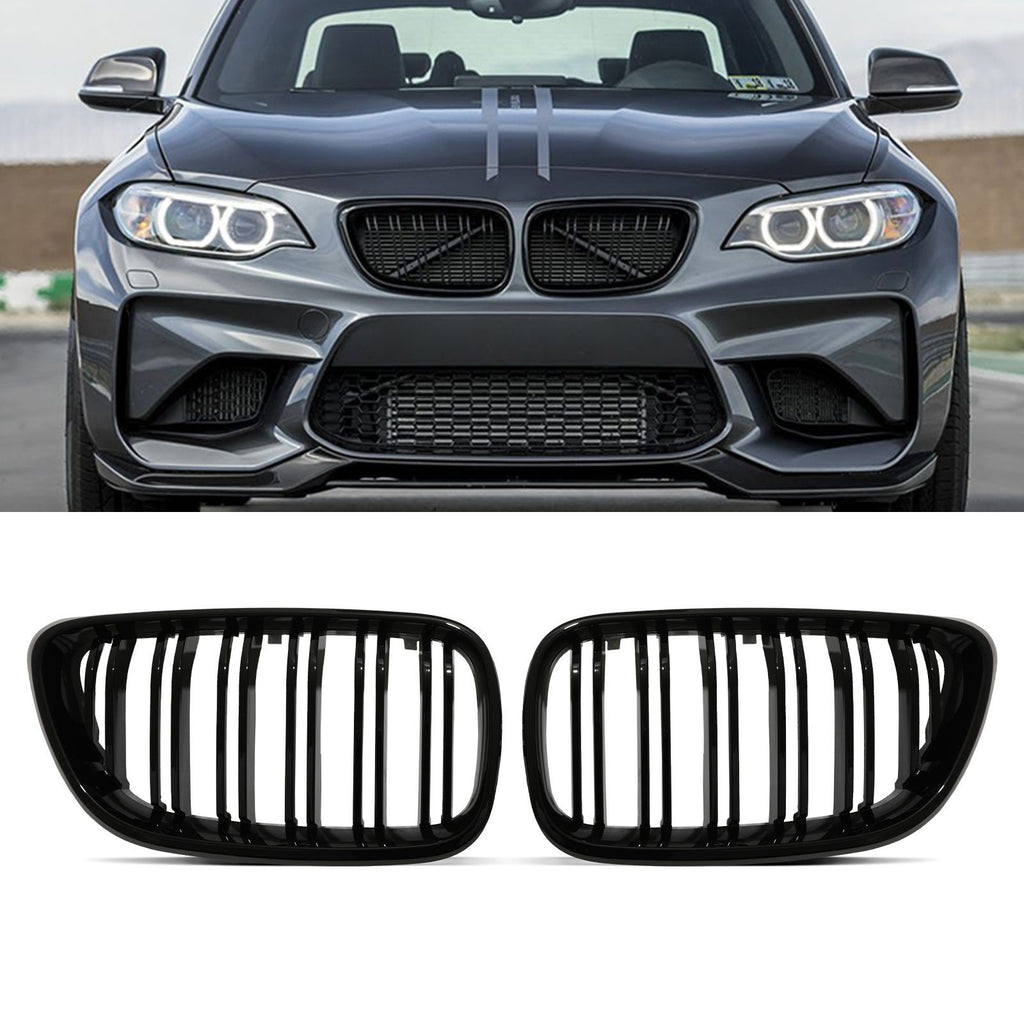 Calandra Doppio Rene Nero Lucido BMW Serie 2 F22 F23 14-21