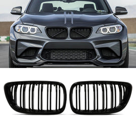 Calandra Doppio Rene Nero Lucido BMW Serie 2 F22 F23 14-21
