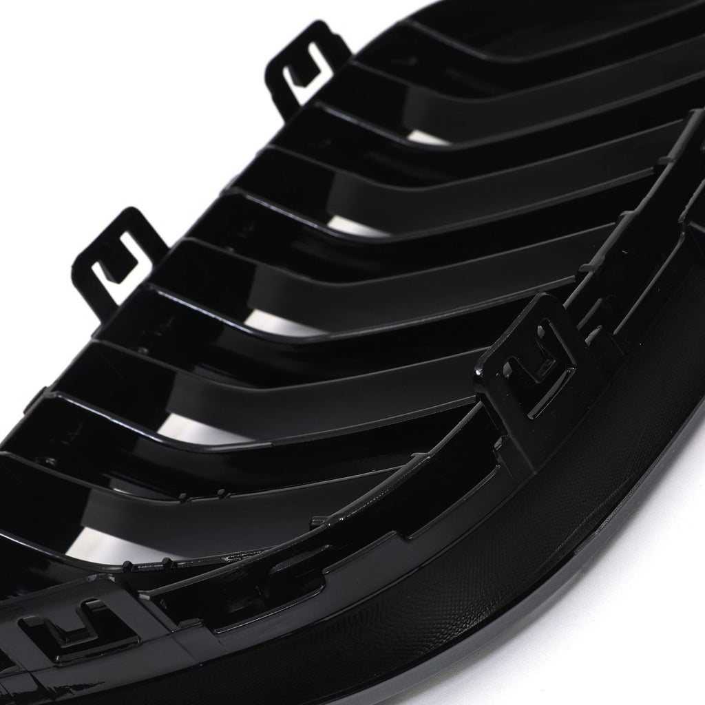 Calandra Doppio Rene Nero Lucido BMW Serie 2 F22 F23 14-21 - foto 9