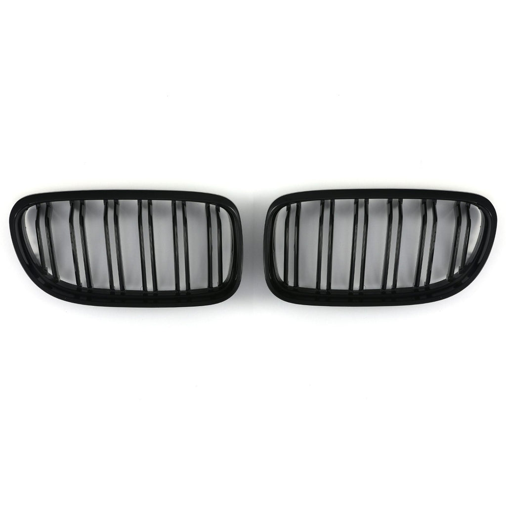 Griglia Anteriore Doppia Barra Nero Lucido BMW Serie 3 E90 E91 LCI 09-12 - foto 2