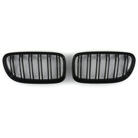 Griglia Anteriore Doppia Barra Nero Lucido BMW Serie 3 E90 E91 LCI 09-12 - foto 2