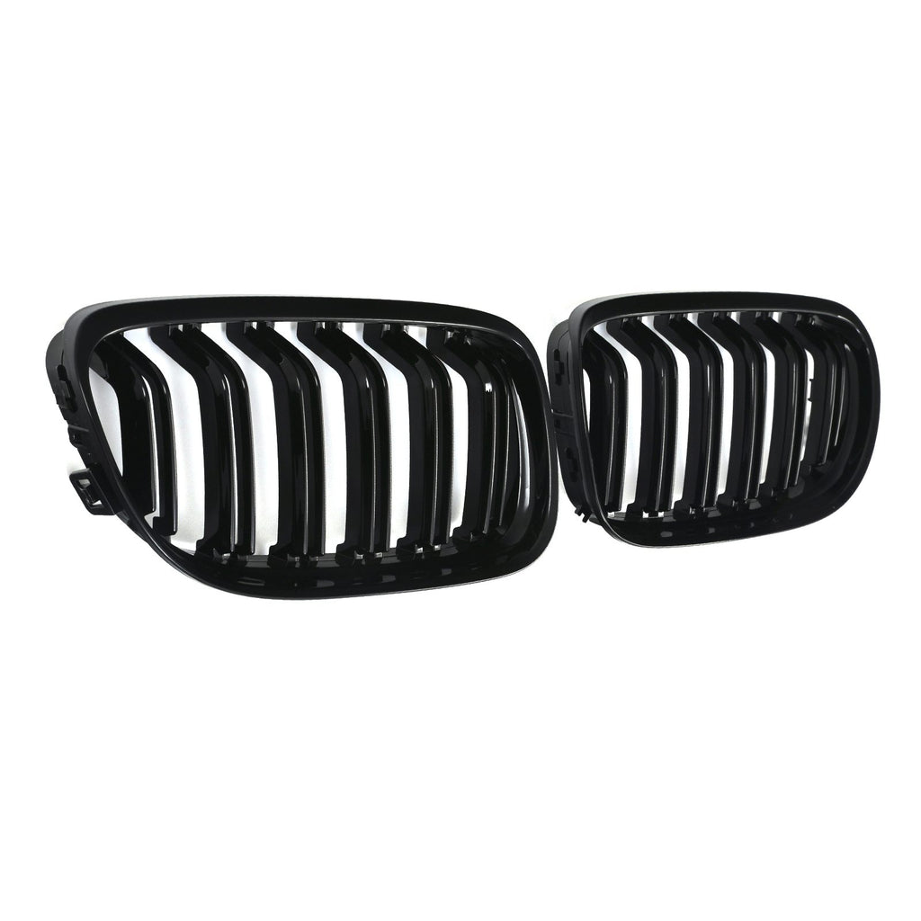 Griglia Anteriore Doppia Barra Nero Lucido BMW Serie 3 E90 E91 LCI 09-12 - foto 3