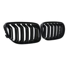 Griglia Anteriore Doppia Barra Nero Lucido BMW Serie 3 E90 E91 LCI 09-12 - foto 3