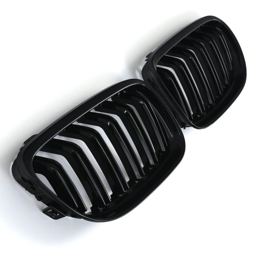 Griglia Anteriore Doppia Barra Nero Lucido BMW Serie 3 E90 E91 LCI 09-12 - foto 4