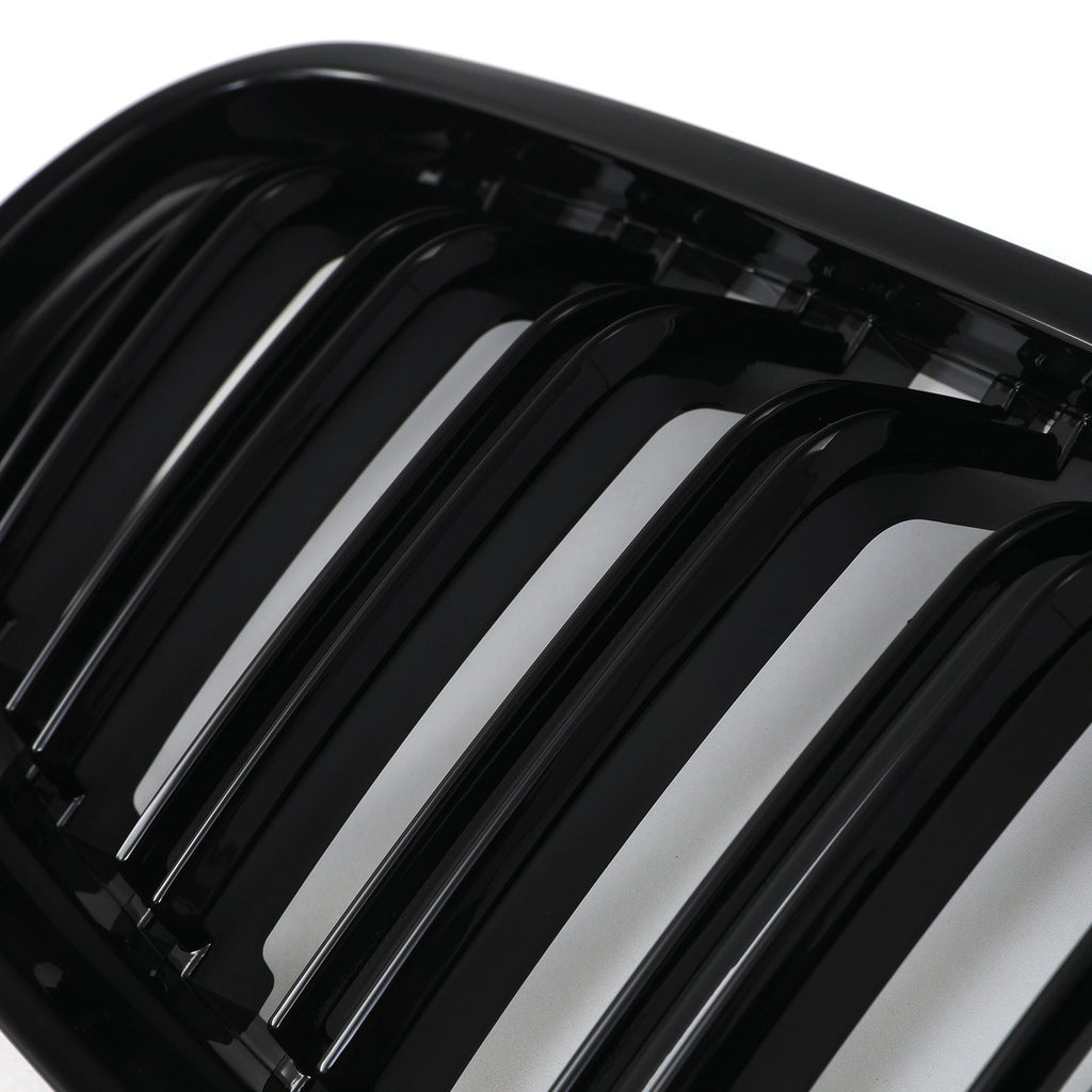 Griglia Anteriore Doppia Barra Nero Lucido BMW Serie 3 E90 E91 LCI 09-12 - foto 5