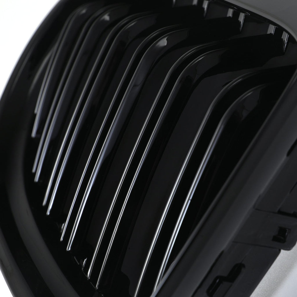 Griglia Anteriore Doppia Barra Nero Lucido BMW Serie 3 E90 E91 LCI 09-12 - foto 6