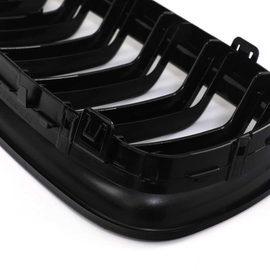 Griglia Anteriore Doppia Barra Nero Lucido BMW Serie 3 E90 E91 LCI 09-12 - foto 8