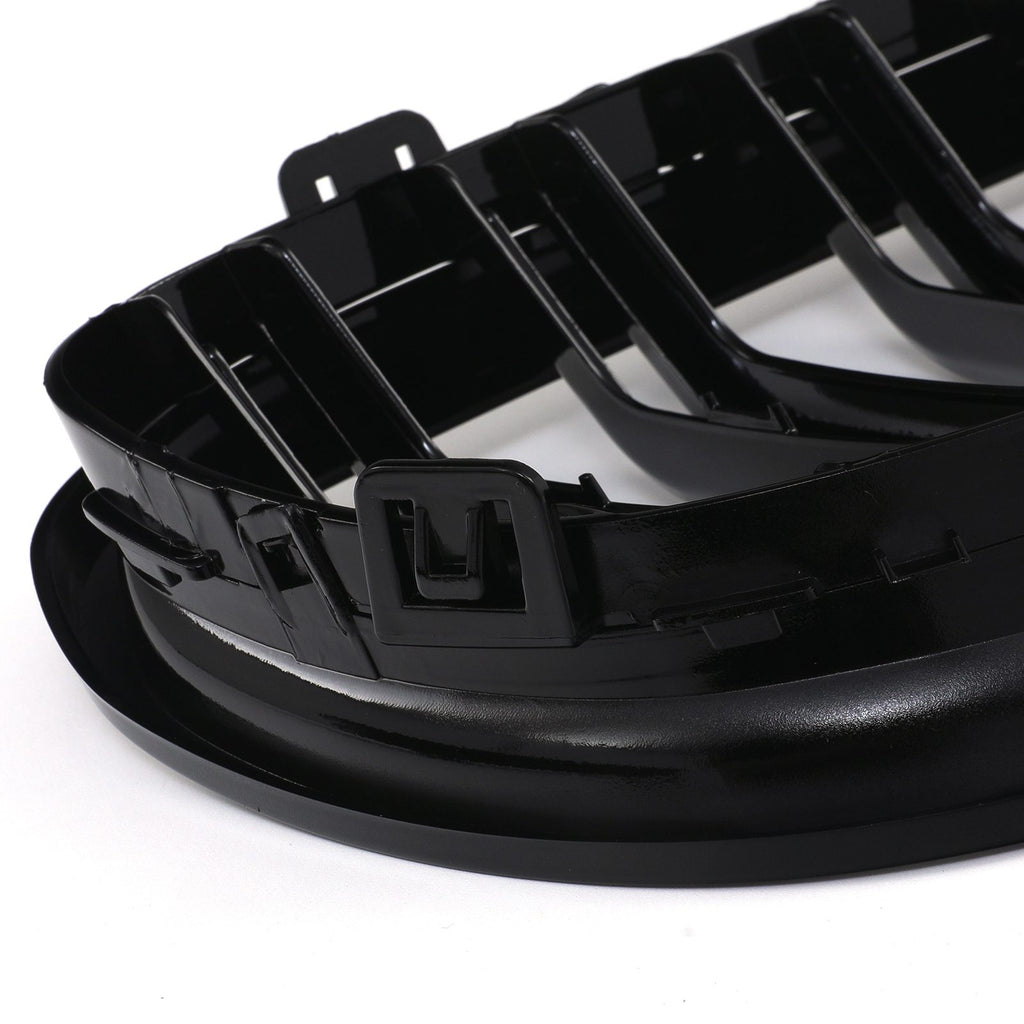 Griglia Anteriore Doppia Barra Nero Lucido BMW Serie 3 E90 E91 LCI 09-12 - foto 9