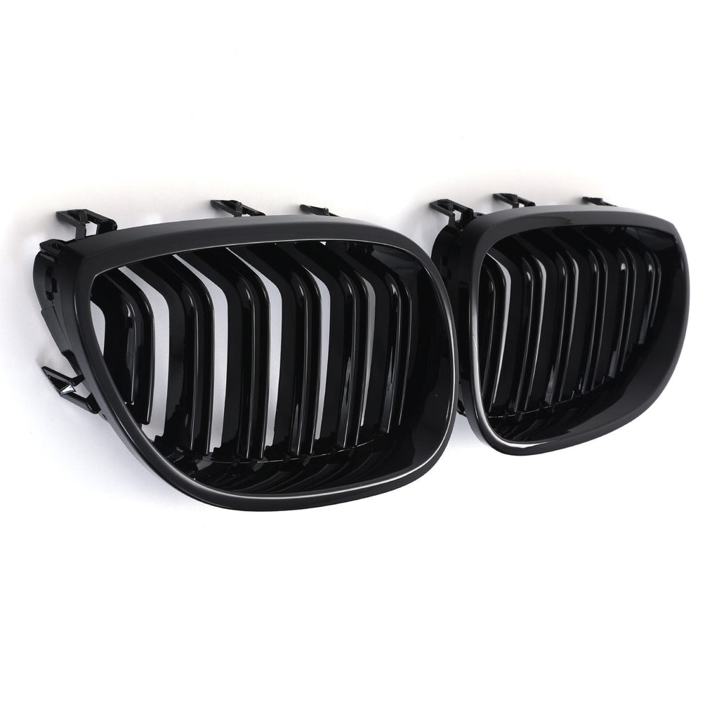 Calandra Doppio Rene Nero Lucido BMW Serie 5 E60 E61 04-10 - foto 3