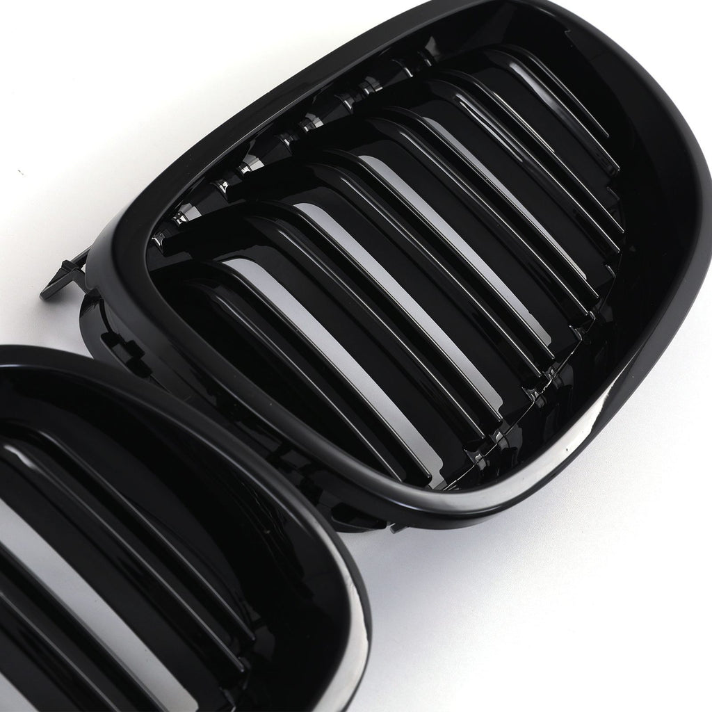 Calandra Doppio Rene Nero Lucido BMW Serie 5 E60 E61 04-10 - foto 5