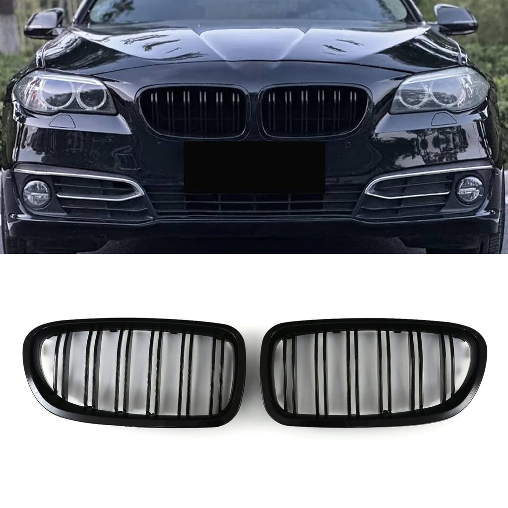 Griglia Doppia Barra Nero Lucido BMW Serie 5 F10 F11 10-17