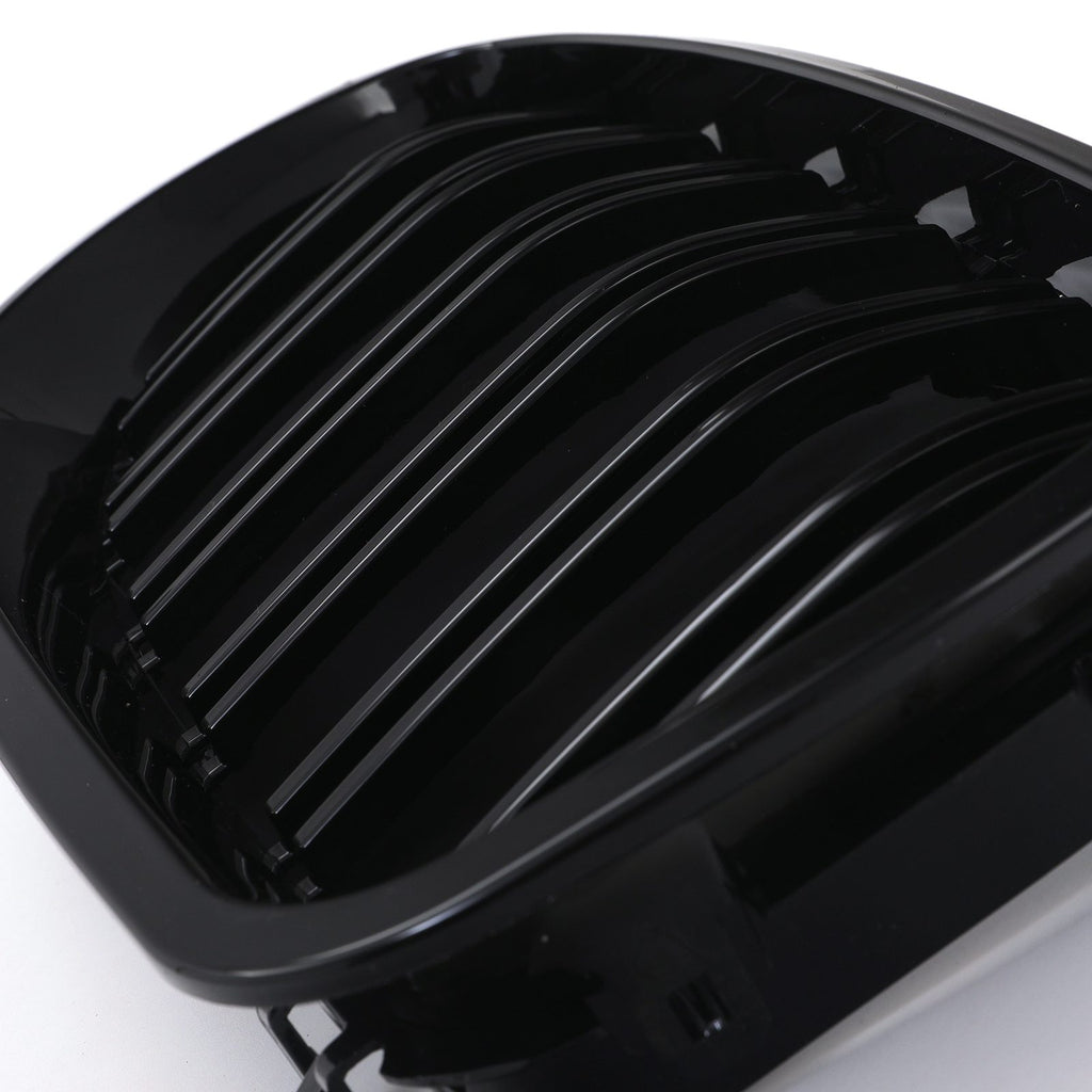 Griglia Doppia Barra Nero Lucido BMW Serie 5 F10 F11 10-17 - foto 5