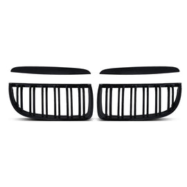 Griglia Doppia Barra Nero Lucido BMW Serie 3 E90 E91 05-08