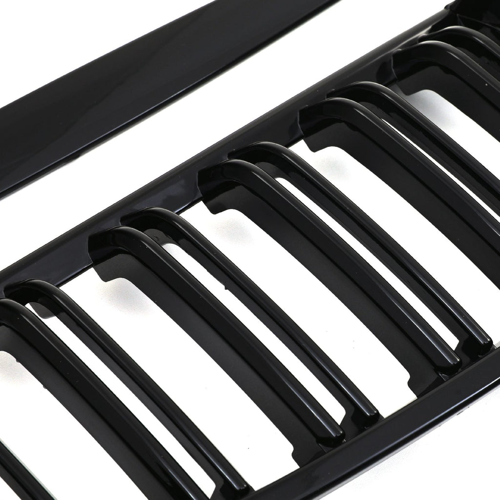 Griglia Doppia Barra Nero Lucido BMW Serie 3 E90 E91 05-08
