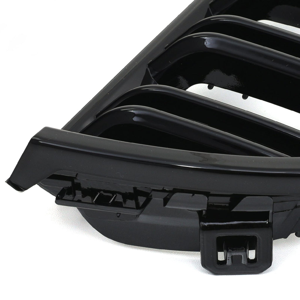 Griglia Doppia Barra Nero Lucido BMW Serie 3 E90 E91 05-08