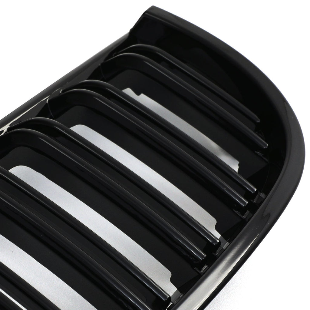 Griglia Doppia Barra Nero Lucido BMW Serie 3 E90 E91 05-08