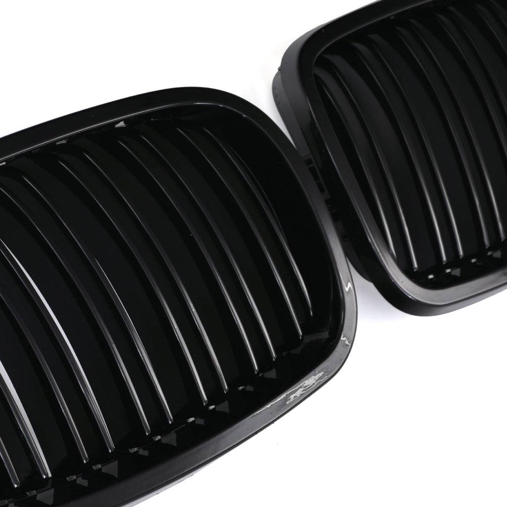 Griglia Doppia Barra Nero Lucido BMW X5 E70 07-13