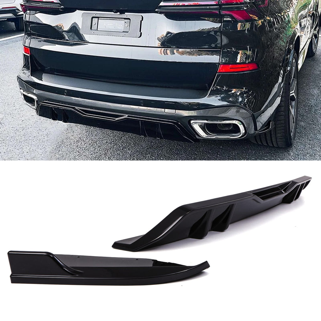 Diffusore Posteriore con Spats Nero Lucido BMW X5 G05 2019+