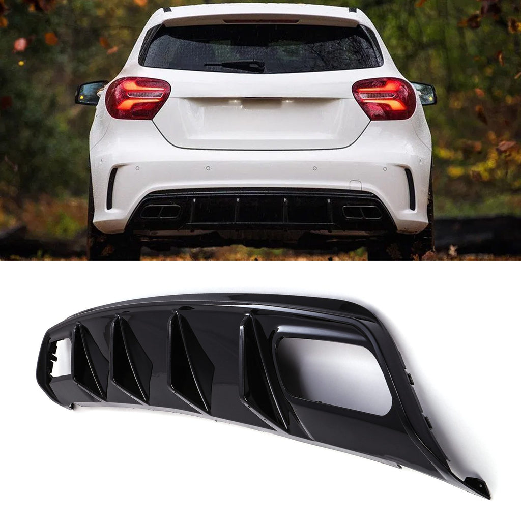 Diffusore Posteriore Nero Lucido Mercedes Classe A 45 AMG W176 13-18