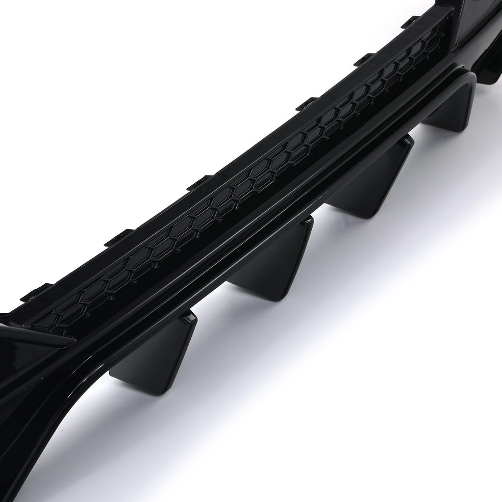 Diffusore Posteriore a Doppia Uscita Nero Lucido BMW Serie 4 G22 G23 2020+ - foto 8