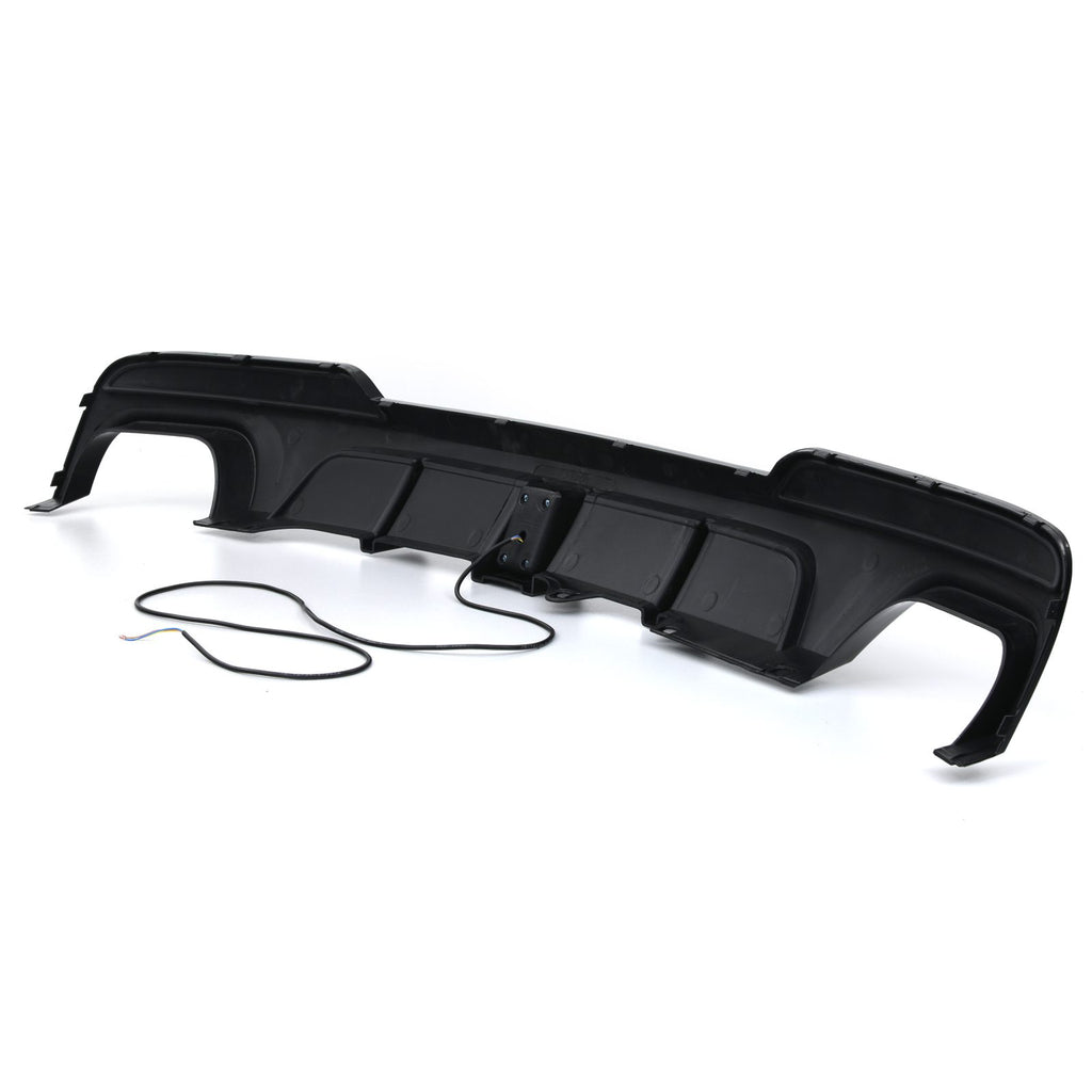 Diffusore Posteriore a Quadruplo Scarico con Luce LED Nero Lucido BMW Serie 5 F10 F11 11-17 - foto 4