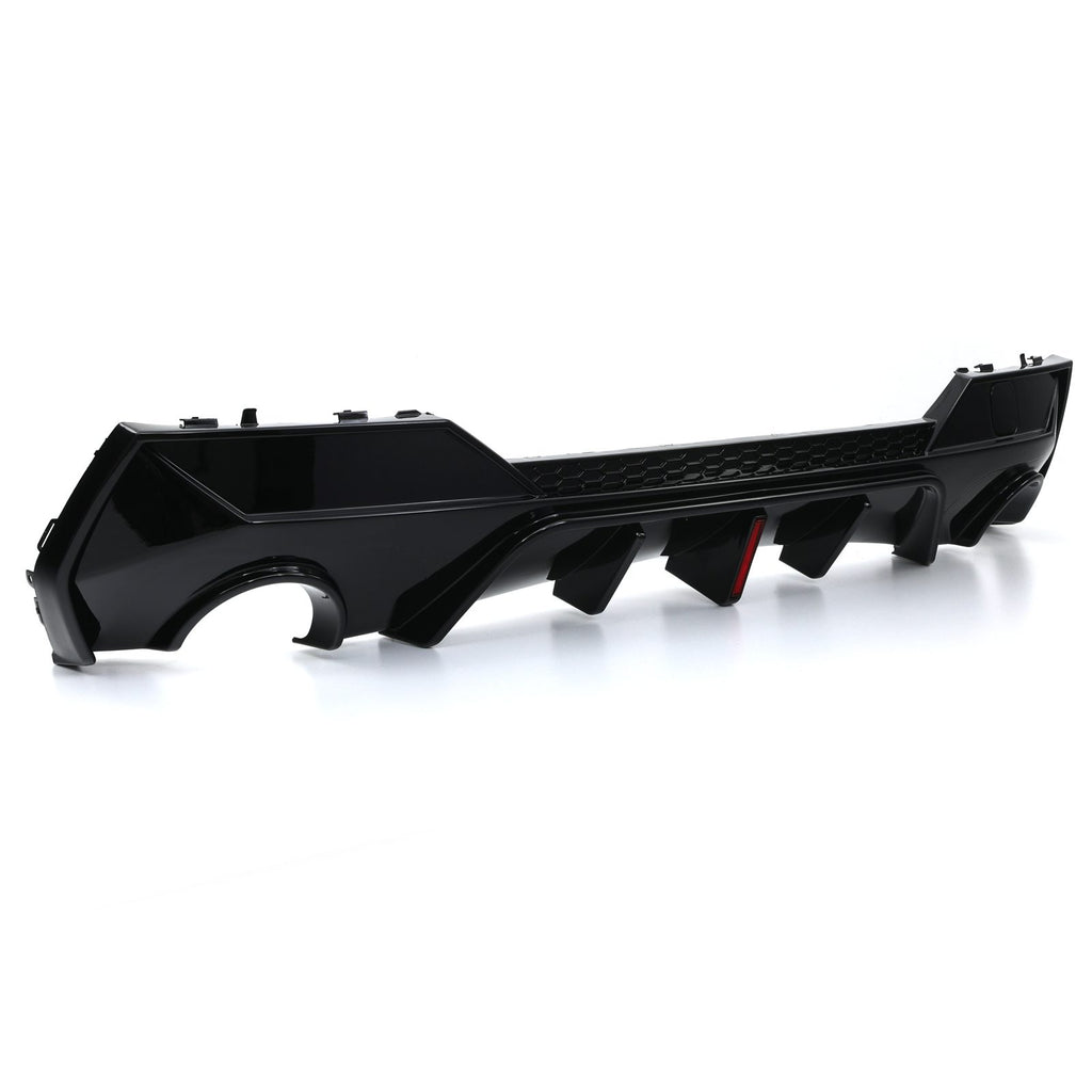 Diffusore Posteriore Doppia Uscita con LED Nero Lucido BMW Serie 4 G22 G23 2020+