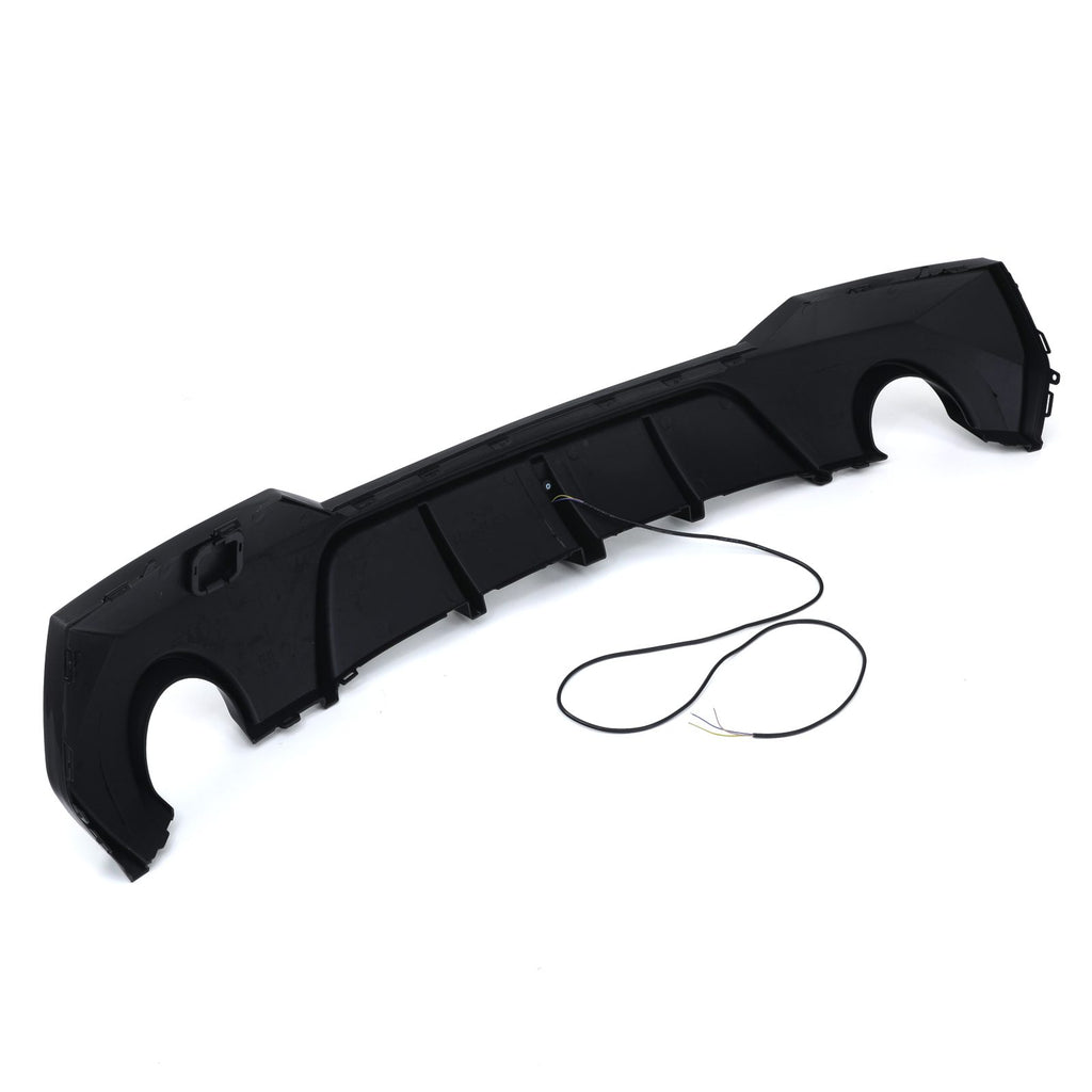 Diffusore Posteriore Doppia Uscita con LED Nero Lucido BMW Serie 4 G22 G23 2020+ - foto 4