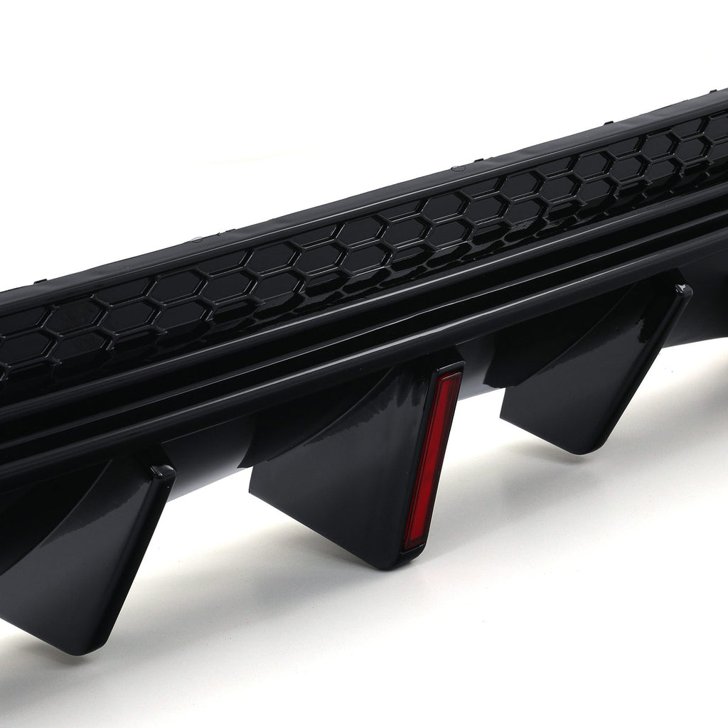 Diffusore Posteriore Doppia Uscita con LED Nero Lucido BMW Serie 4 G22 G23 2020+ - foto 5
