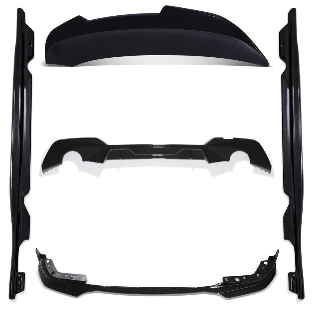 Kit Aero Completo Look M Sport Nero Lucido BMW Serie 3 G21 Pre LCI 19-22 - foto 2