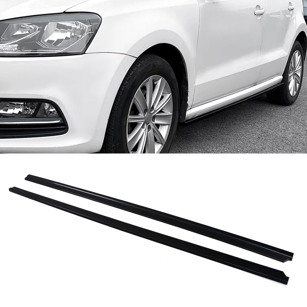 Minigonne Nero Lucido Volkswagen Polo MK5 6R 6C 09-17