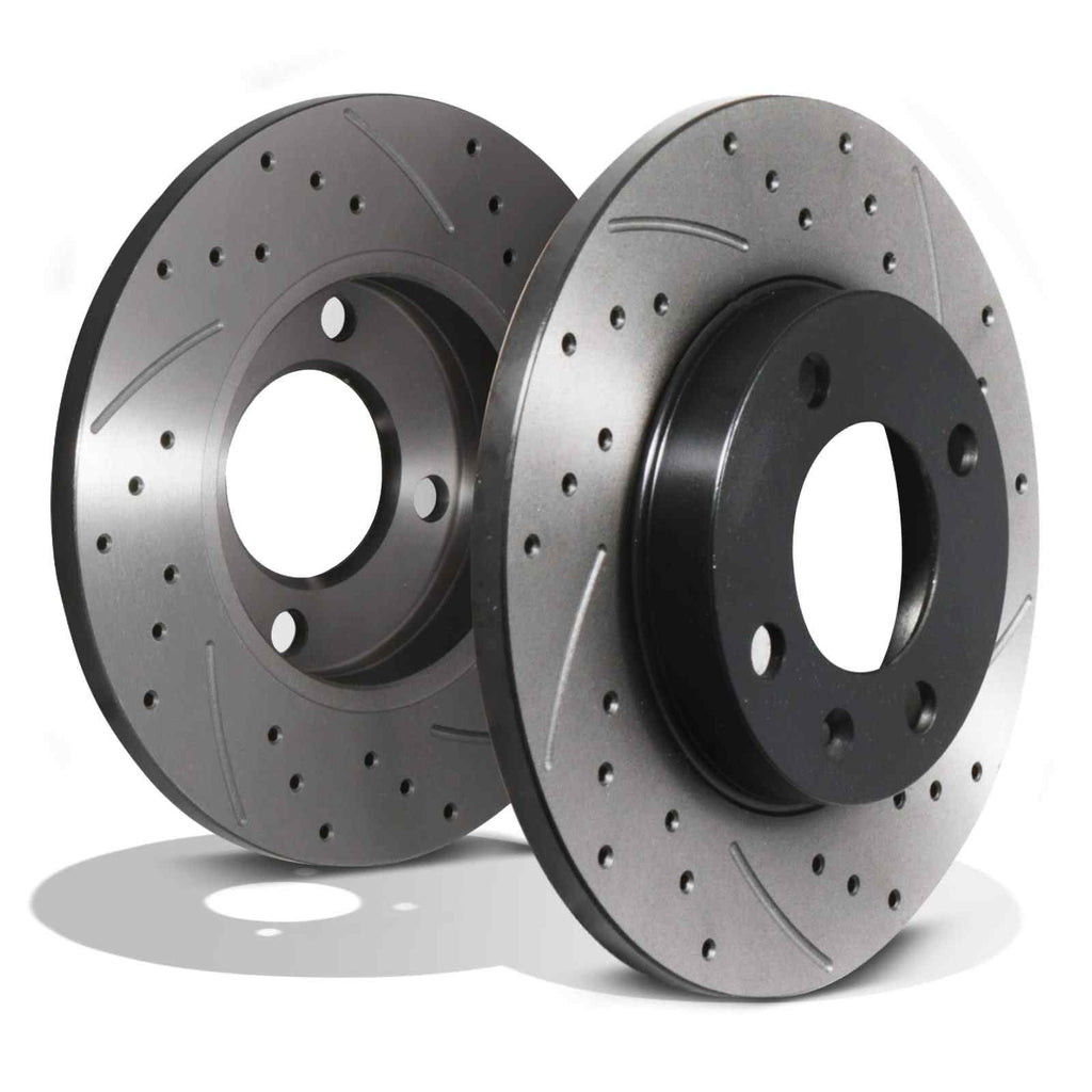 Dischi Freno Anteriori Forati e Scanalati 239mm Volkswagen Golf Mk1 Mk2 Mk3 74+