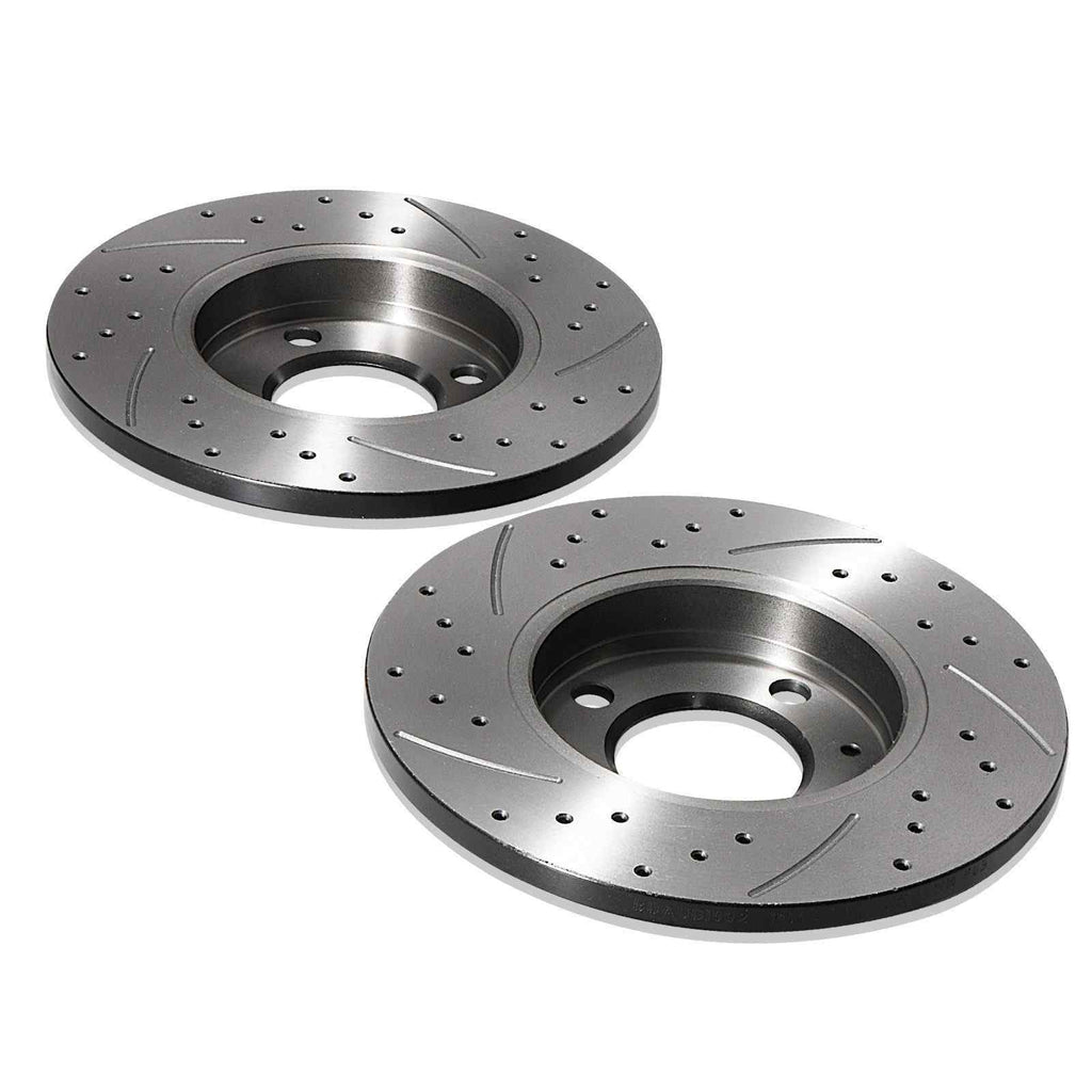 Dischi Freno Anteriori Forati e Scanalati 239mm Seat Ibiza 6K 93-02 - foto 6