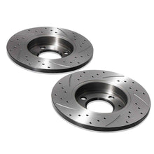 Dischi Freno Anteriori Forati e Scanalati 239mm Volkswagen Golf Mk1 Mk2 Mk3 74+ - foto 7