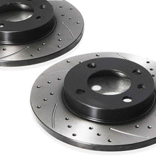 Dischi Freno Anteriori Forati e Scanalati 239mm Audi 80 B1 B2 72+ - foto 4