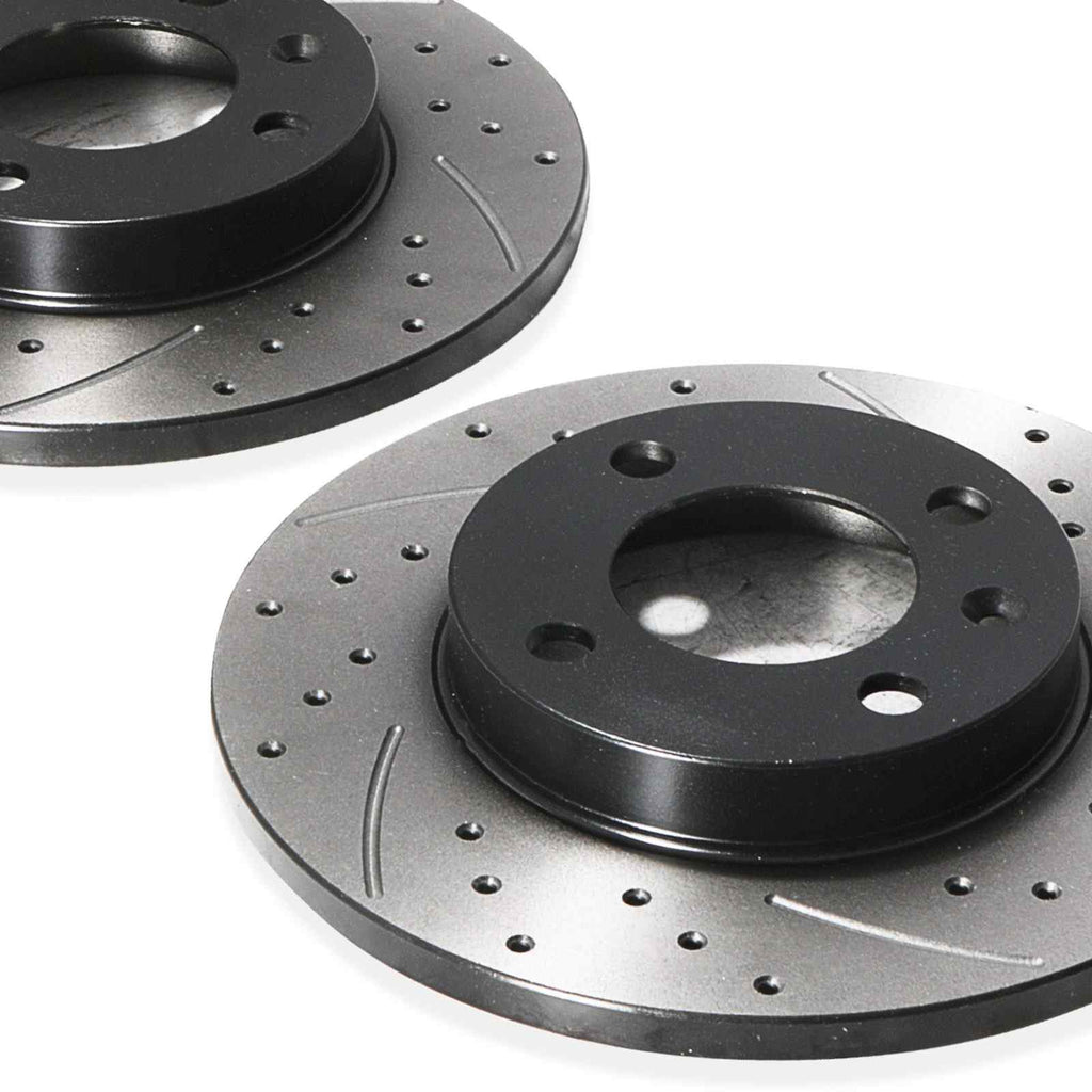 Dischi Freno Anteriori Forati e Scanalati 239mm Seat Ibiza 6K 93-02 - foto 4