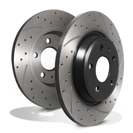 Dischi Freno Posteriori Forati e Baffati 300mm Audi Q5 Sq5 A4 B8 Allroad 08+