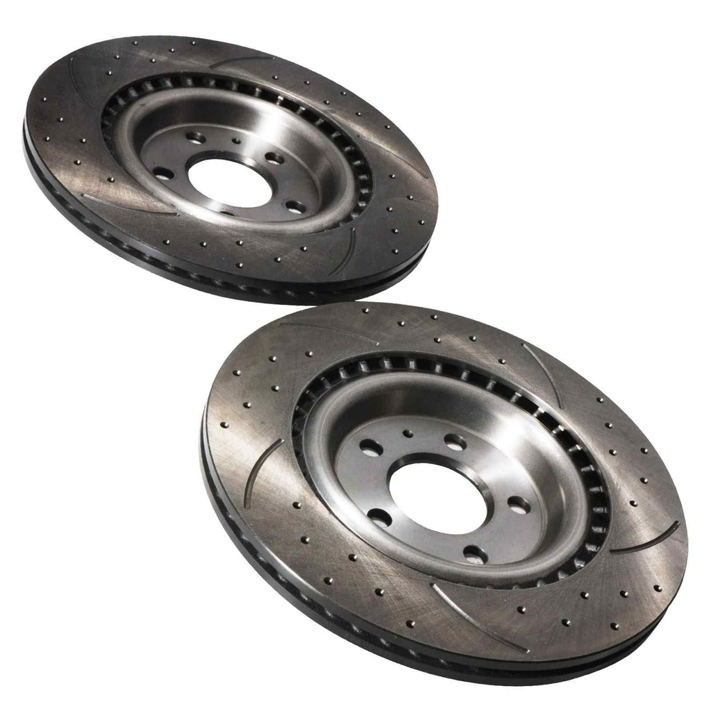 Dischi Freno Posteriori Forati e Scanalati 330mm Audi A4 B8.5 A5 8T3 12+ - foto 7