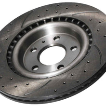 Dischi Freno Posteriori Forati e Scanalati 330mm Audi A6 C7 A7 4G8 12+ - foto 5