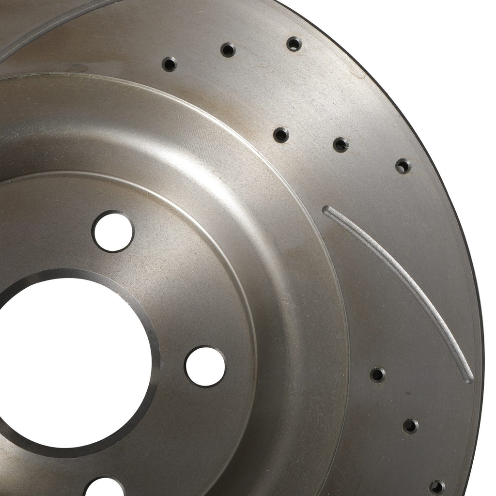 Dischi Freno Posteriori Forati e Scanalati 330mm Audi Q5 2.0 3.0 3.2 TDI TFSI 08-17 - foto 9