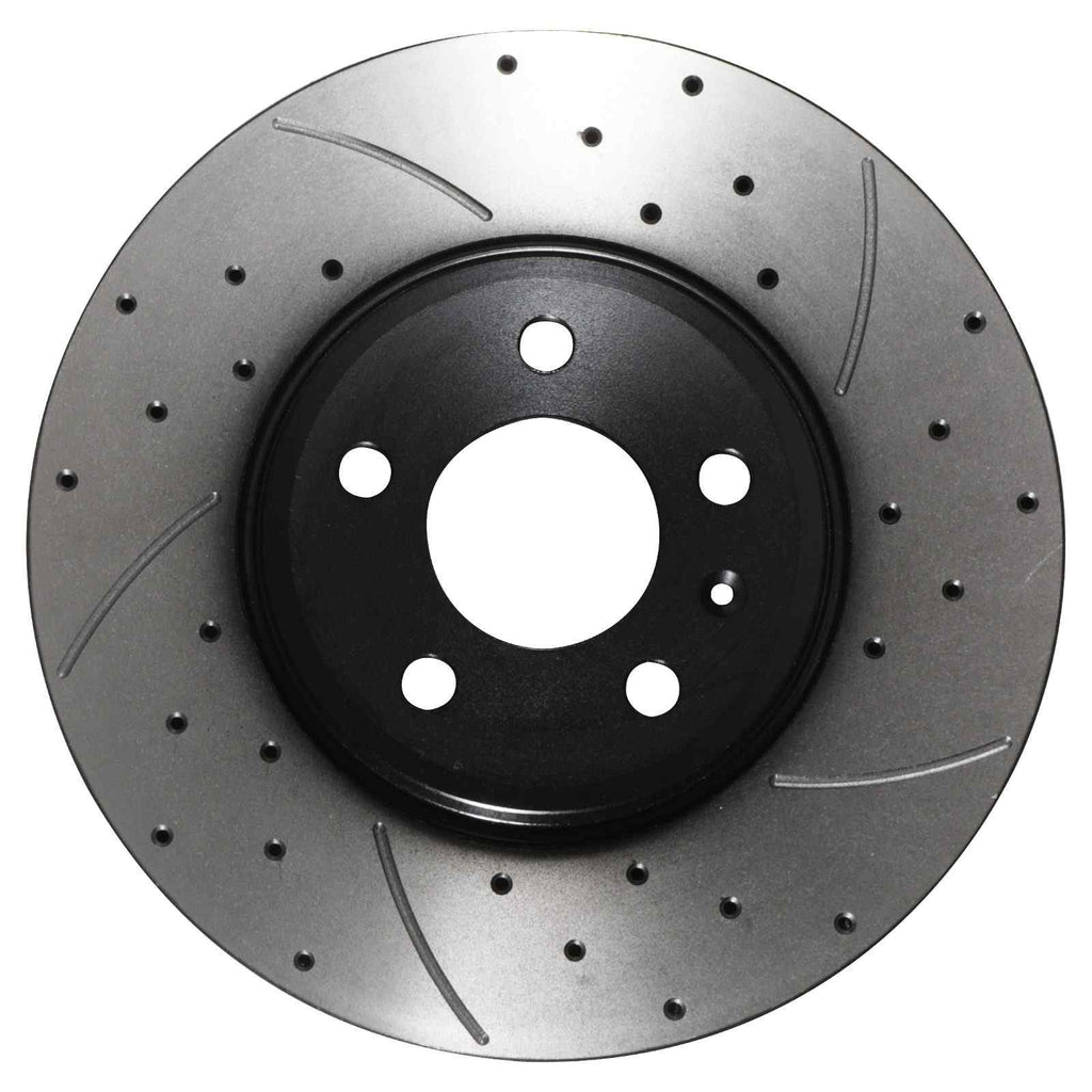 Dischi Freno Anteriori Forati e Scanalati 314mm Audi A4 B8 B9 / A5 8T 07+ - foto 5