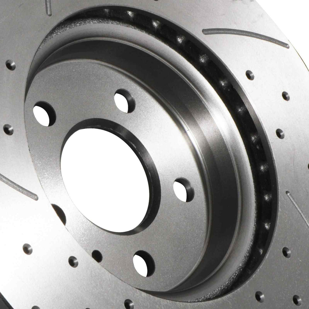 Dischi Freno Anteriori Forati e Scanalati 314mm Audi A4 B8 B9 / A5 8T 07+ - foto 10