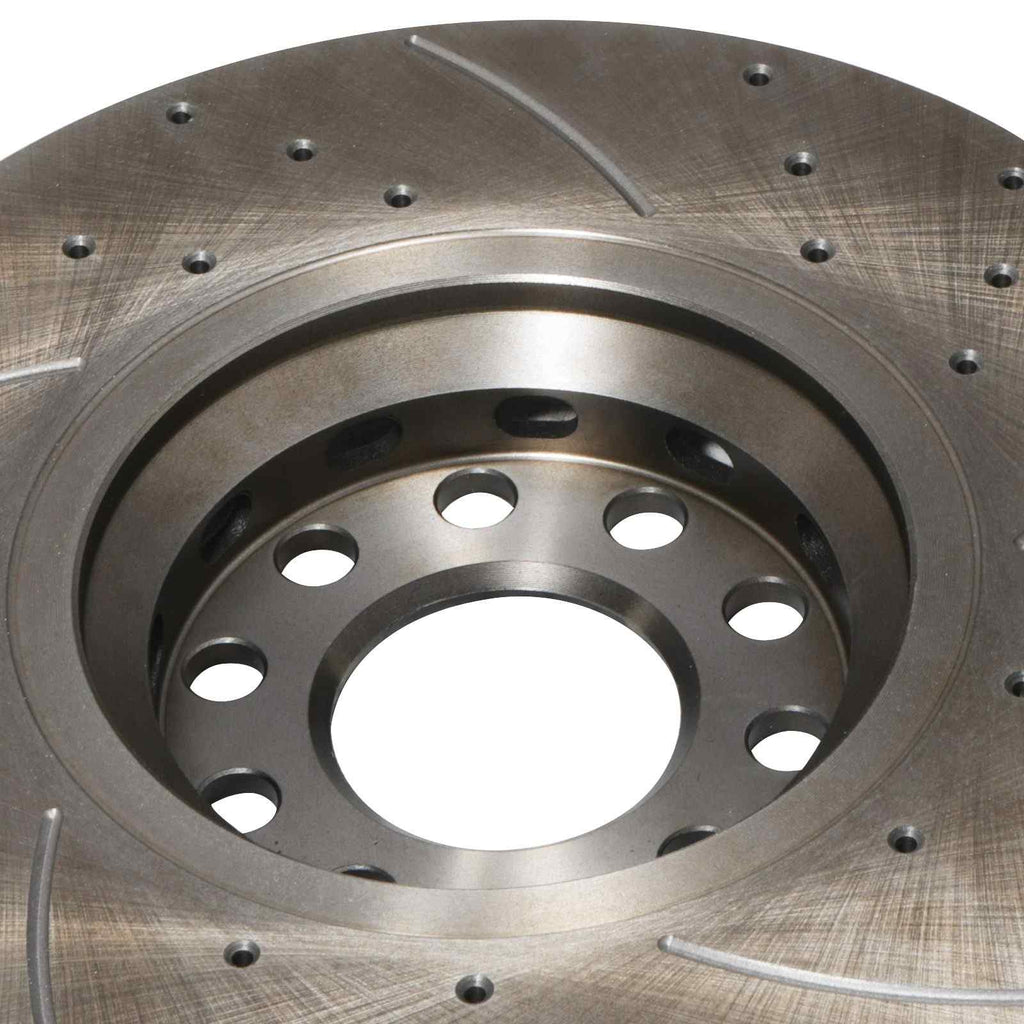Dischi Freno Anteriori Forati e Scanalati 312mm Skoda Superb 3U 01-08 - foto 5