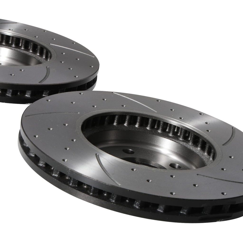 Dischi Freno Anteriori Forati e Scanalati 320mm Audi A4 A5 S5 1.8 2.0 2.7 3.0 3.2 - foto 6