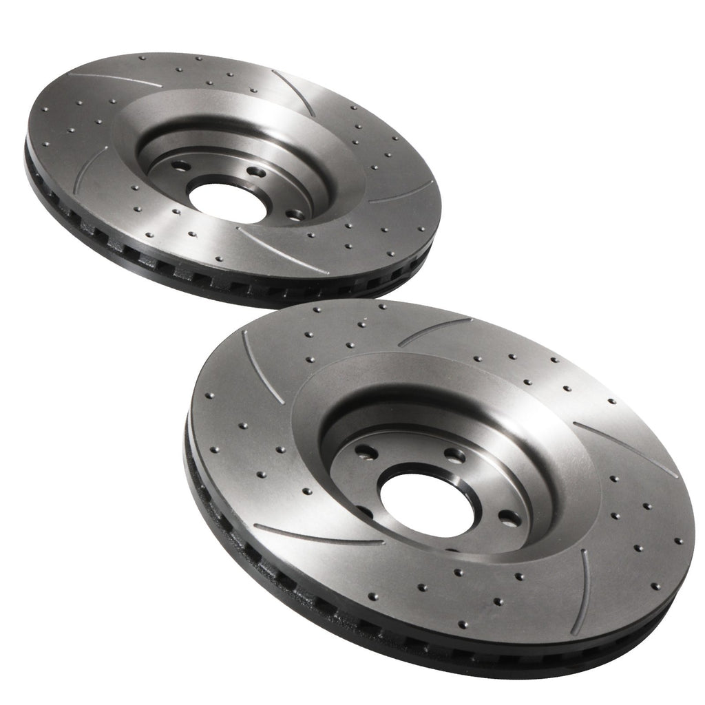 Dischi Freno Anteriori Ventilati 340mm Audi TT TTS 8J 2.0 TDI Quattro 2008-2014 - foto 8