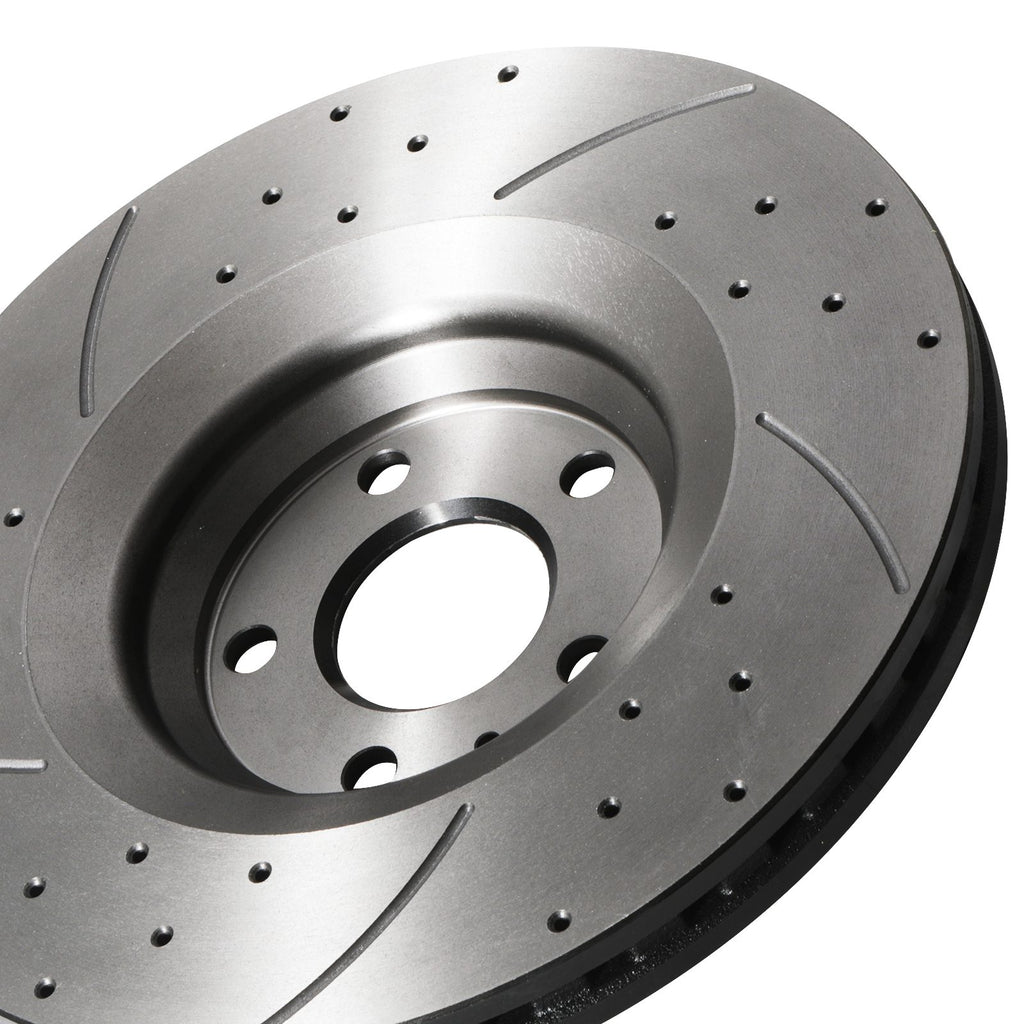 Dischi Freno Anteriori Ventilati 340mm Audi TT TTS 8J 2.0 TDI Quattro 2008-2014 - foto 6