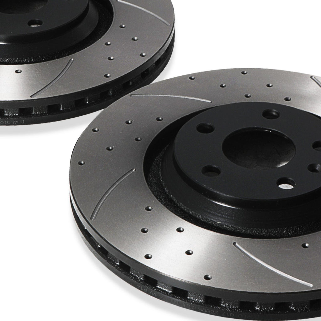 Dischi Freno Anteriori Ventilati 340mm Audi TT TTS 8J 2.0 TDI Quattro 2008-2014 - foto 5