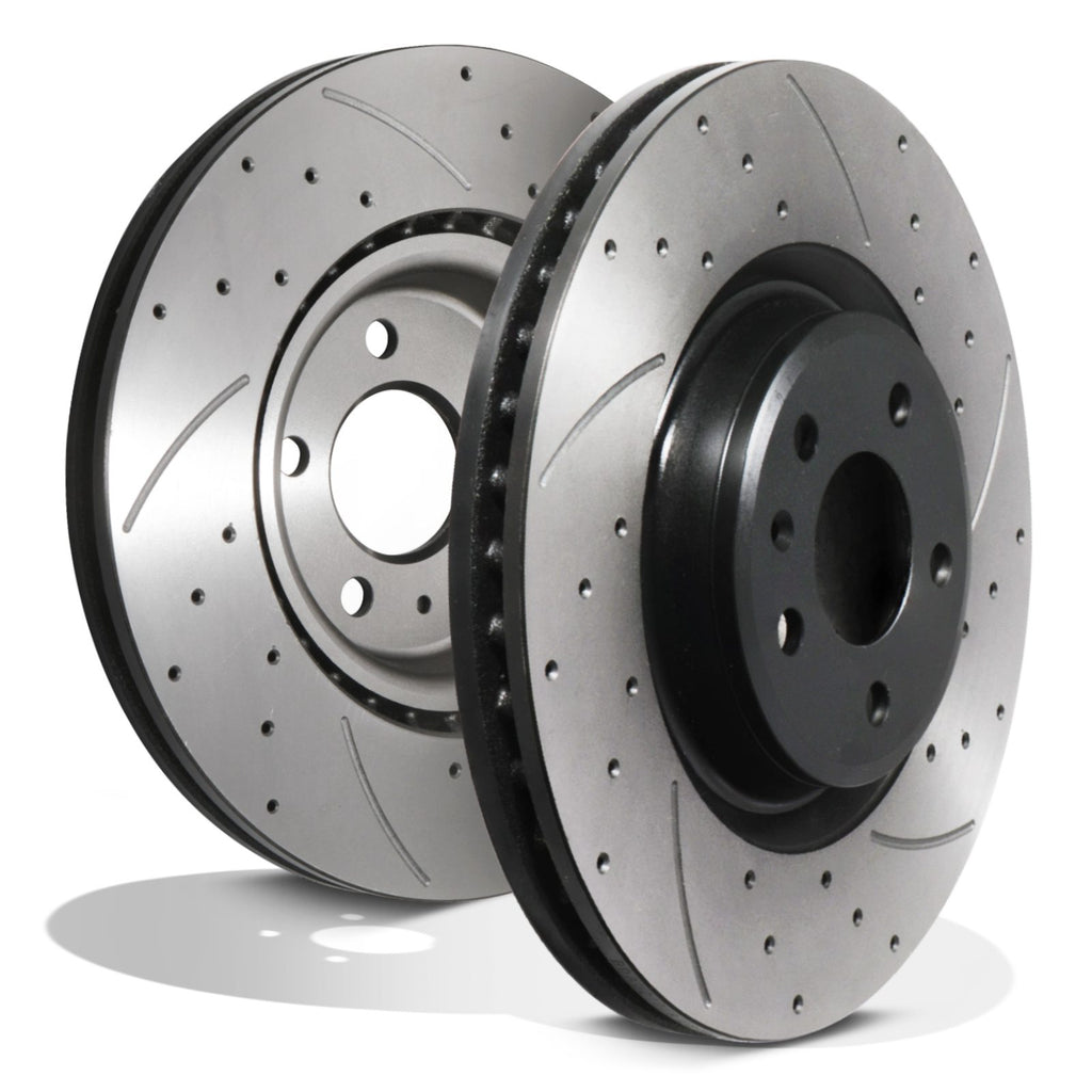Dischi Freno Anteriori Forati e Scanalati 345mm Audi Q5 2.0 3.0 3.2 TDI TFSI Quattro