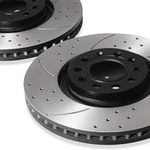 Dischi Freno Anteriori Forati e Scanalati 320mm Audi A4 B7 1.8T 2.0 2.5 TDI 04+ - foto 5